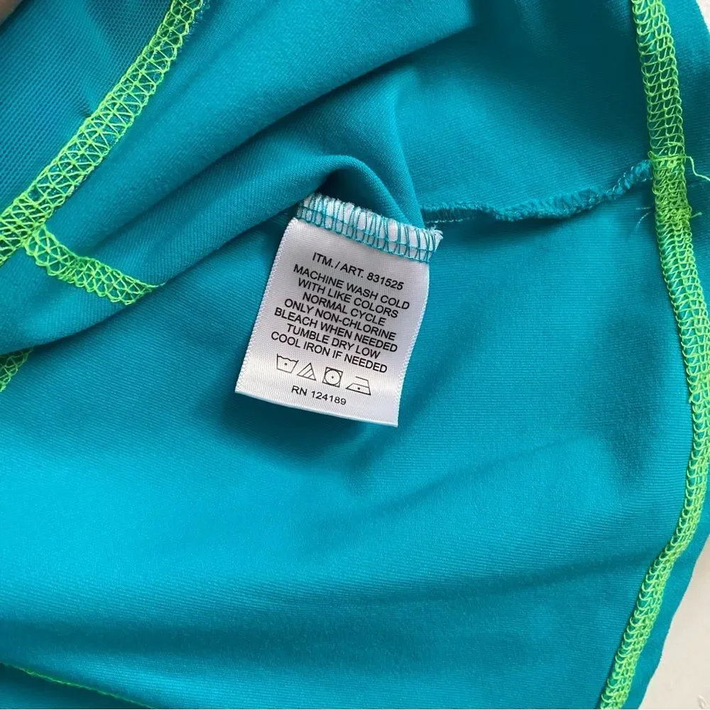 Kirkland Women's Size M Hooded Pullover Top Hiking Active Teal Blue Zip Pockets - Picture 16 of 16